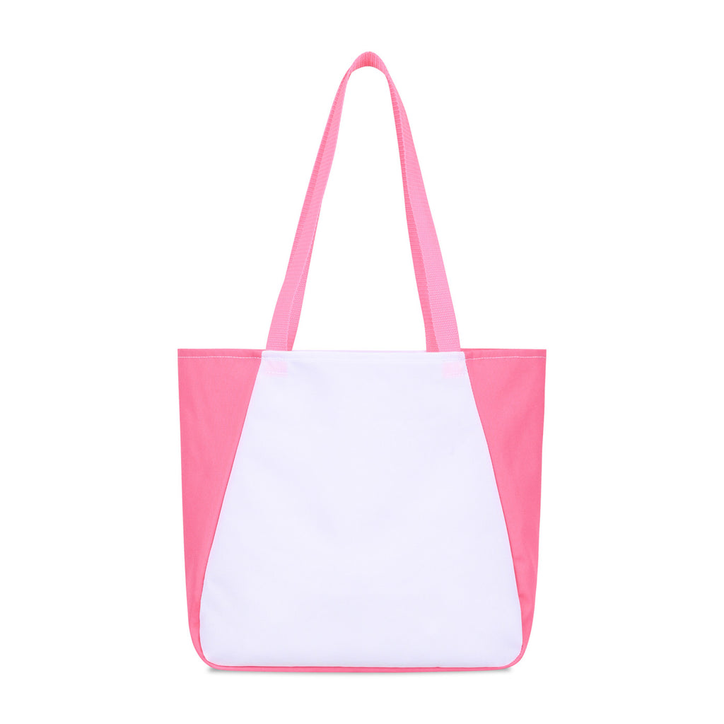 Arlo Recycled Tote Bag with Pen Loop Embroidery - Pink - View 5