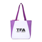 Arlo Recycled Tote Bag with Pen Loop Embroidery - Purple - View 1