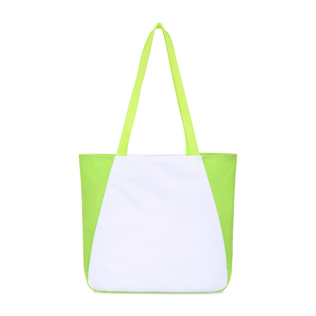 Arlo Recycled Tote Bag with Pen Loop - Lime Green - View 4