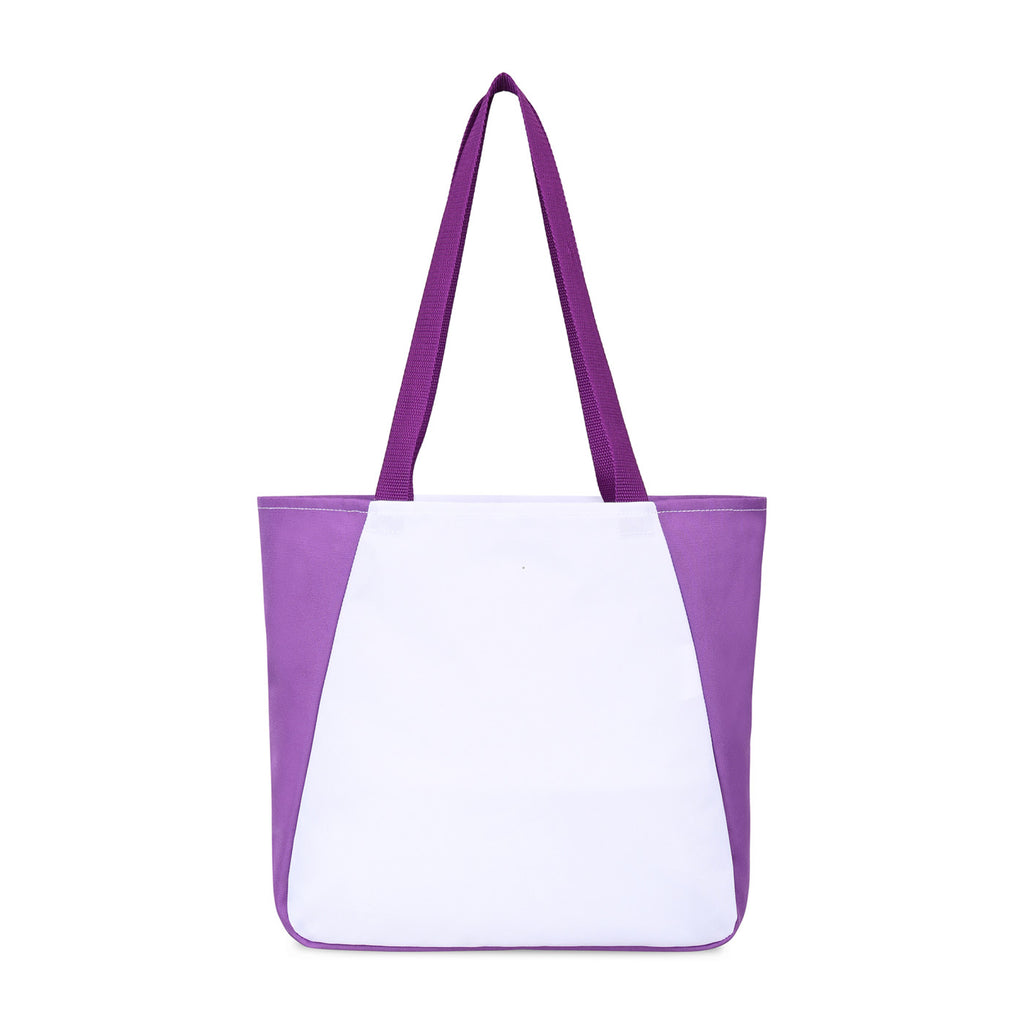 Arlo Recycled Tote Bag with Pen Loop - Purple - View 4