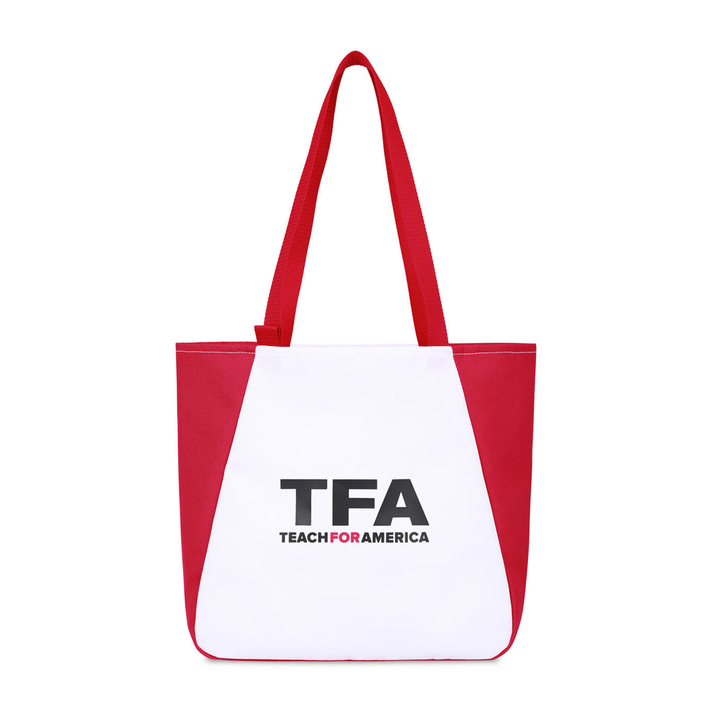 Arlo Recycled Tote Bag with Pen Loop - Red - View 2