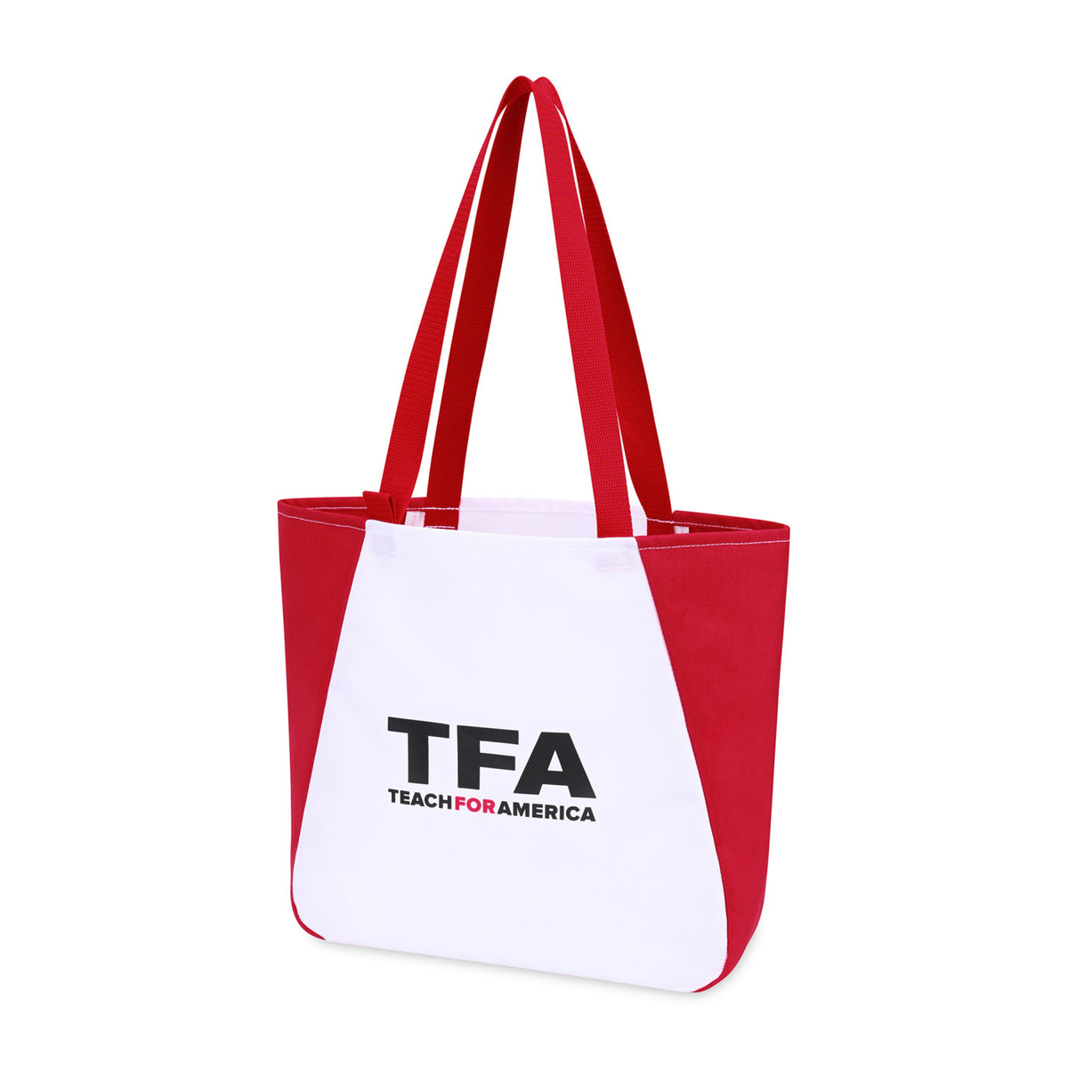 Arlo Recycled Tote Bag with Pen Loop - Red - View 3