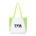 Arlo Recycled Tote Bag with Pen Loop Transfer - Lime Green - View 2