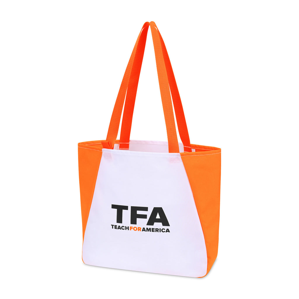 Arlo Recycled Tote Bag with Pen Loop Transfer - Orange - View 3