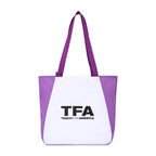 Arlo Recycled Tote Bag with Pen Loop Transfer - Purple - View 2