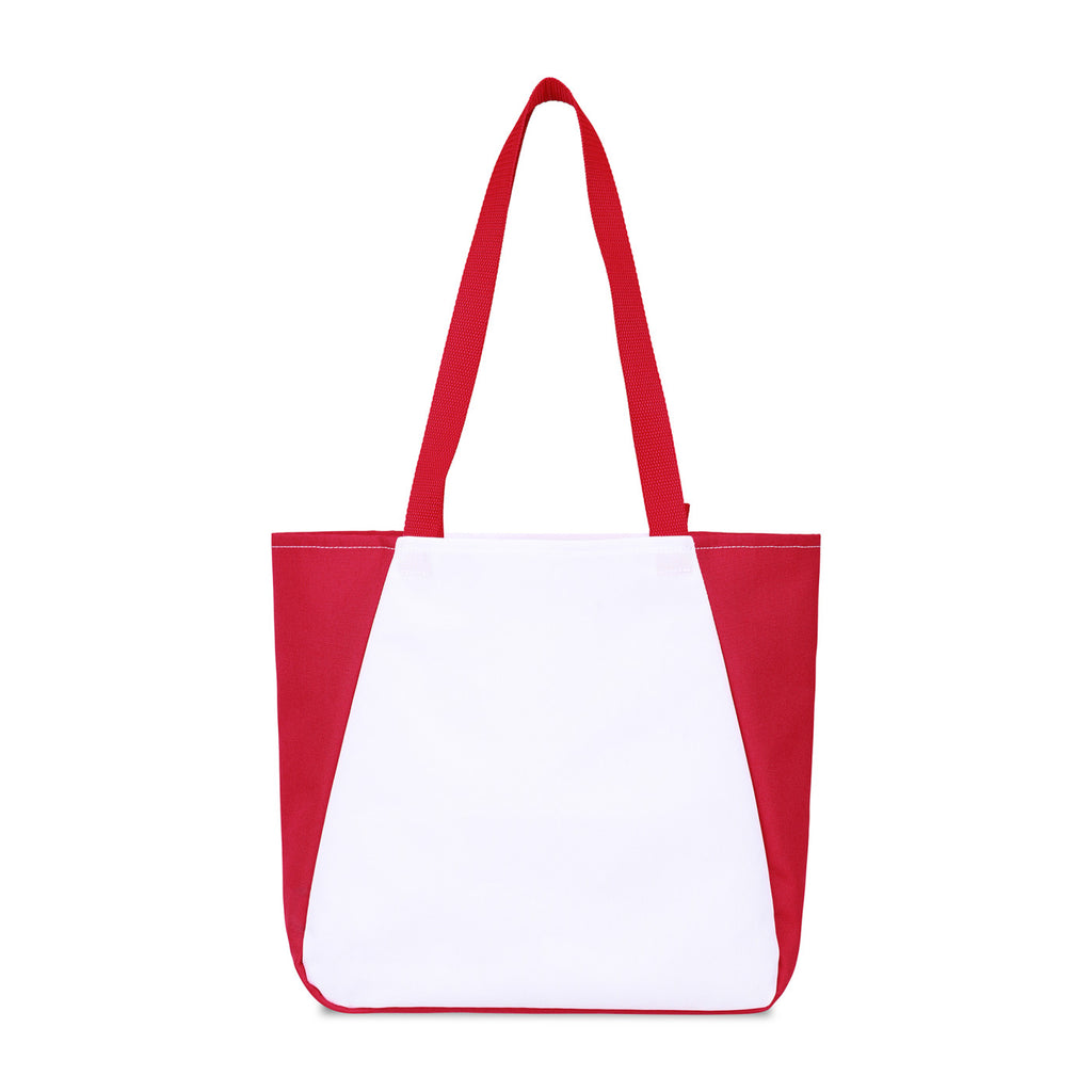 Arlo Recycled Tote Bag with Pen Loop Transfer - Red - View 4