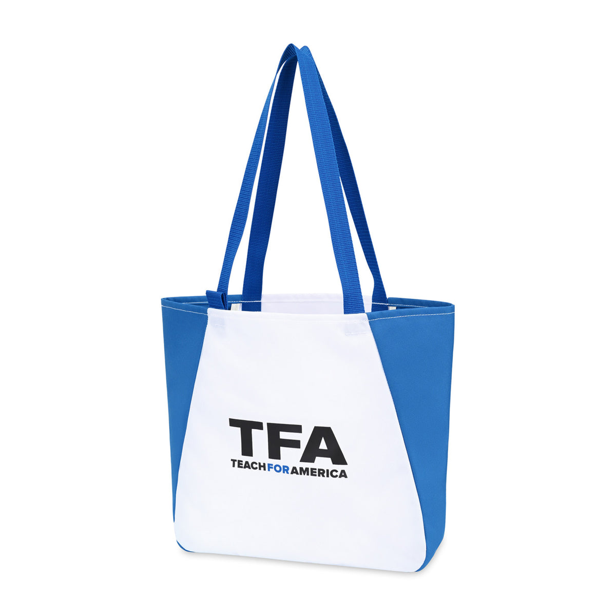 Arlo Recycled Tote Bag with Pen Loop Transfer - Royal Blue - View 2