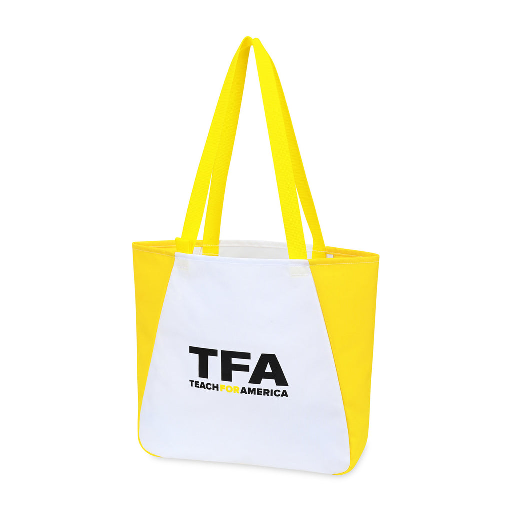 Arlo Recycled Tote Bag with Pen Loop - Yellow - View 3