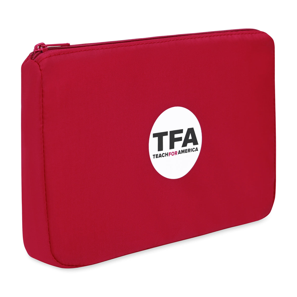 Arlo Recycled Zip Pouch - Red - View 2