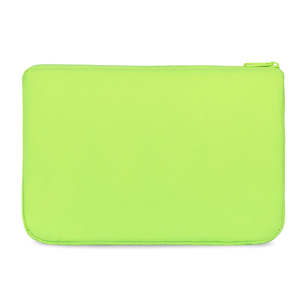 Arlo Recycled Zip Pouch Transfer - Lime Green - View 2