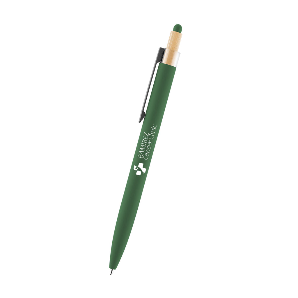 Arlo Stylus Pen in Recycled Aluminum - Green - Silk Screen