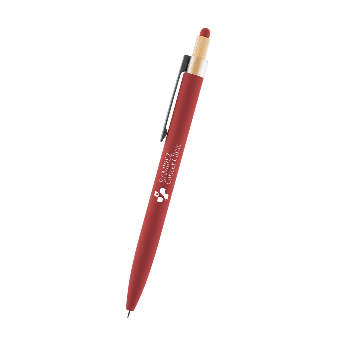 Arlo Stylus Pen in Recycled Aluminum - Red - Silk Screen