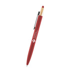 Arlo Stylus Pen in Recycled Aluminum - Red - Silk Screen