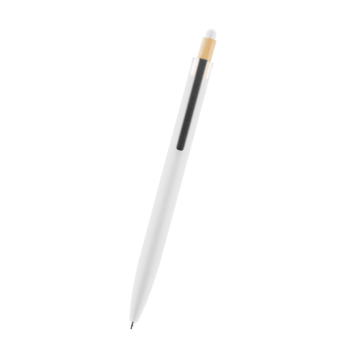 Arlo Stylus Pen in Recycled Aluminum - White - Front