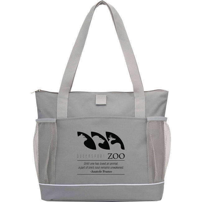 Arrival Zippered Meeting Tote in Recycled PET Full Color