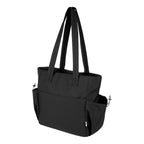 Arthur Recycled Tote Bag for Computers - Black - Angle