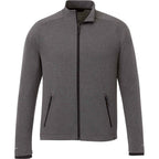 Asgard Eco Knit Full Zip Jacket for Men Debossing - Heather Dark Charcoal - Front