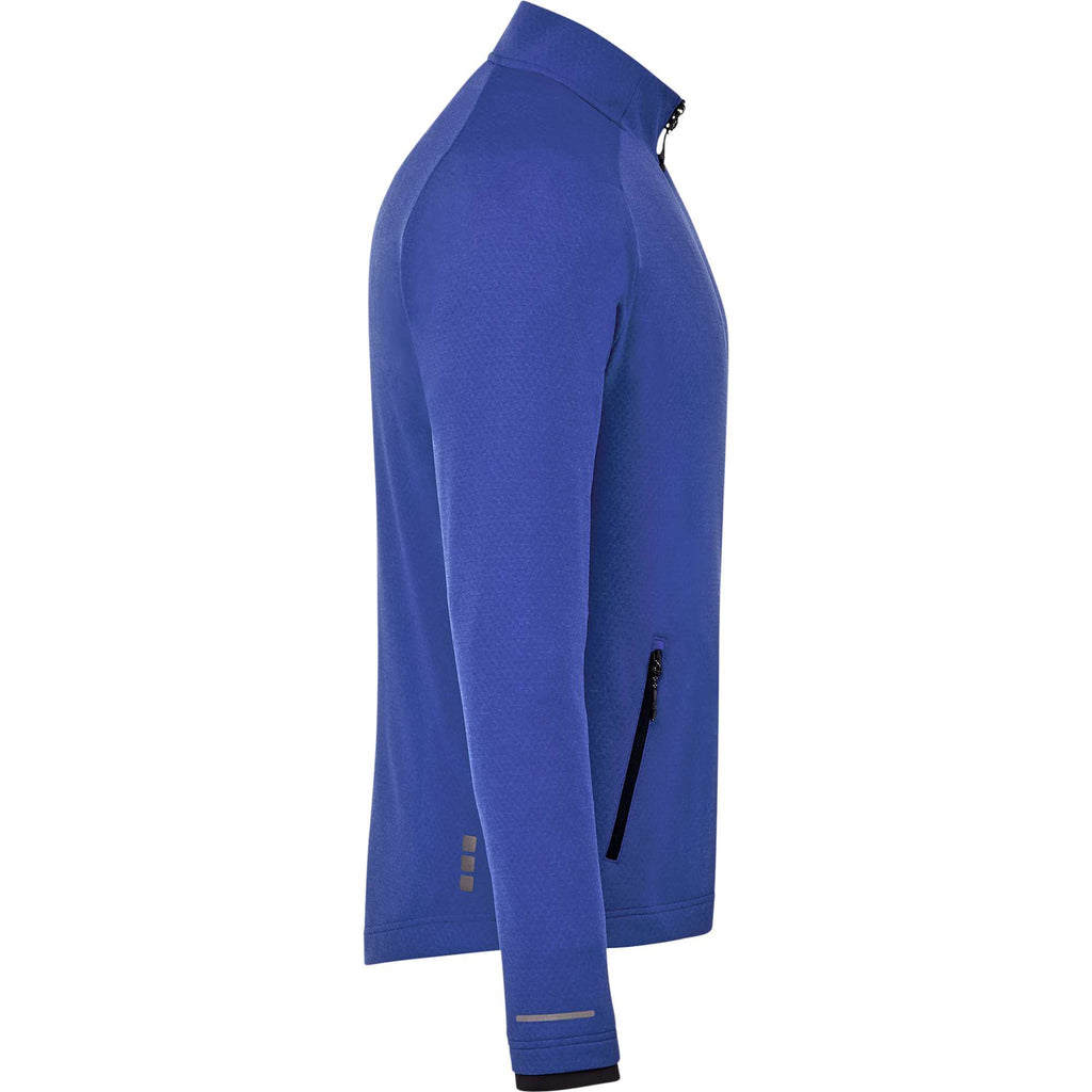 Asgard Eco Knit Full Zip Jacket for Men Debossing - New Royal Heather - Right Side