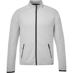 Asgard Eco Knit Full Zip Jacket for Men Debossing - Silver Heather - Front