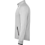 Asgard Eco Knit Full Zip Jacket for Men Debossing - Silver Heather - Left Side