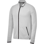 Asgard Eco Knit Full Zip Jacket for Men Debossing - Silver Heather - Right Angle