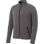 Asgard Eco Knit Full Zip Jacket for Men Embroidery - Heather Dark Charcoal - Right Angle 2