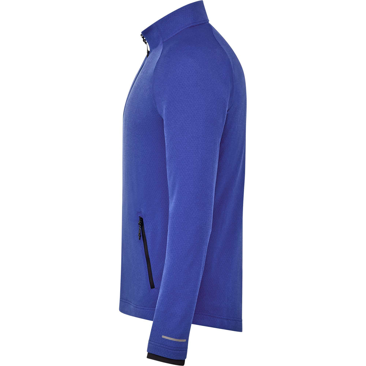 Asgard Eco Knit Full Zip Jacket for Men Embroidery - New Royal Heather - Left Side