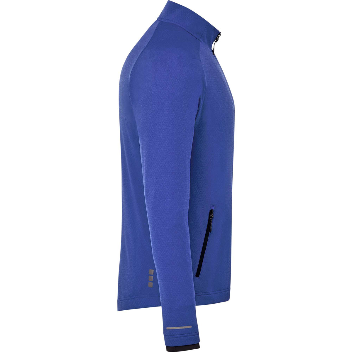 Asgard Eco Knit Full Zip Jacket for Men Embroidery - New Royal Heather - Right Side