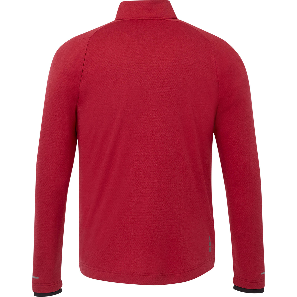 Asgard Eco Knit Full Zip Jacket for Men Embroidery - Team Red Heather - Back