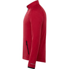 Asgard Eco Knit Full Zip Jacket for Men Embroidery - Team Red Heather - Left Side