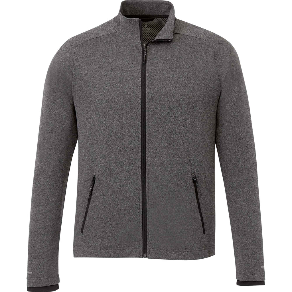 Asgard Eco Knit Full Zip Jacket for Men Transfer - Heather Dark Charcoal - Front