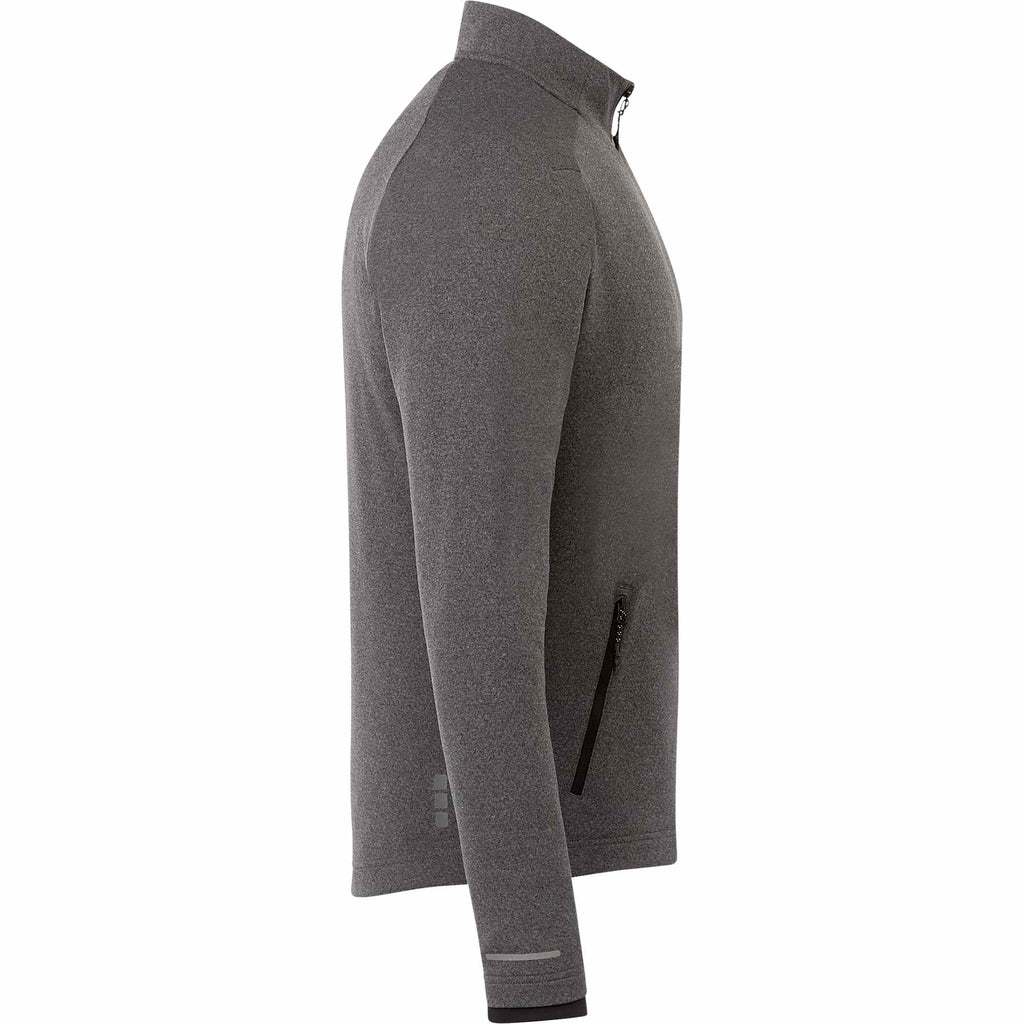 Asgard Eco Knit Full Zip Jacket for Men Transfer - Heather Dark Charcoal - Right Side