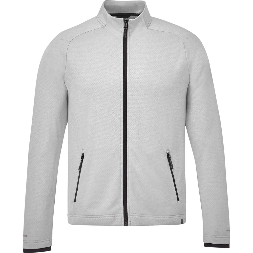 Asgard Eco Knit Full Zip Jacket for Men Transfer - Silver Heather - Front