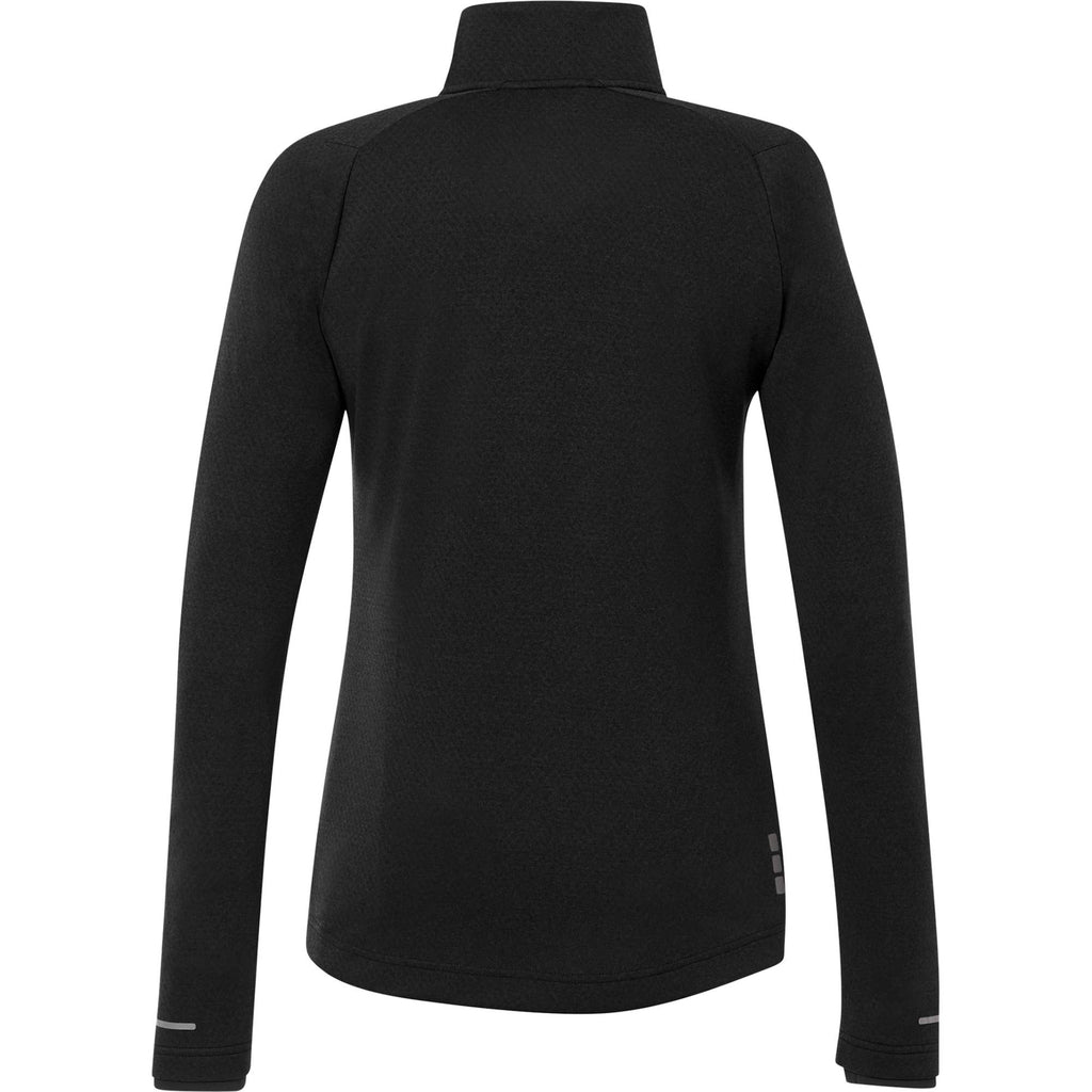 Asgard Eco Knit Full Zip Jacket for Women Laser Engraving - Black - Back