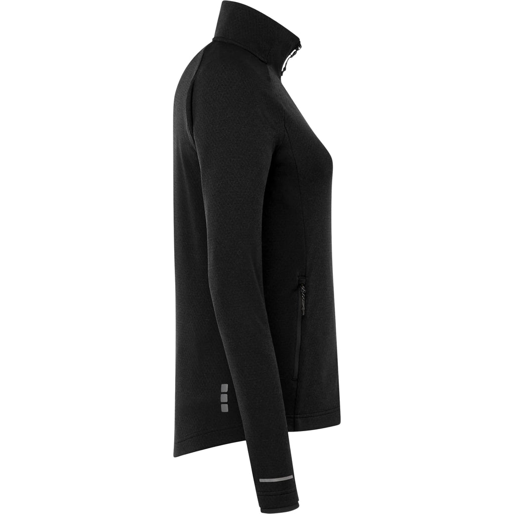 Asgard Eco Knit Full Zip Jacket for Women Laser Engraving - Black - Right Side