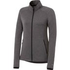 Asgard Eco Knit Full Zip Jacket for Women Laser Engraving - Heather Dark Charcoal - Right Angle