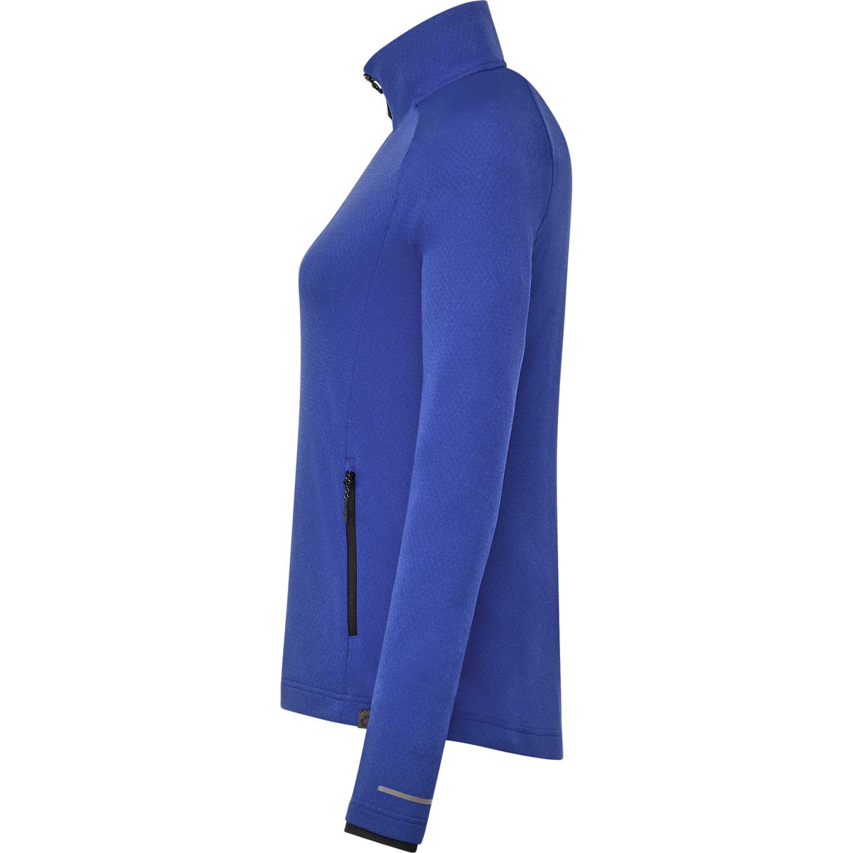Asgard Eco Knit Full Zip Jacket for Women Laser Engraving - New Royal Heather - Left Side