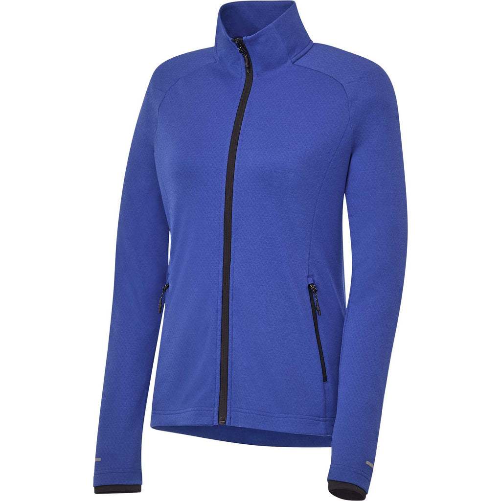 Asgard Eco Knit Full Zip Jacket for Women Laser Engraving - New Royal Heather - Right Angle