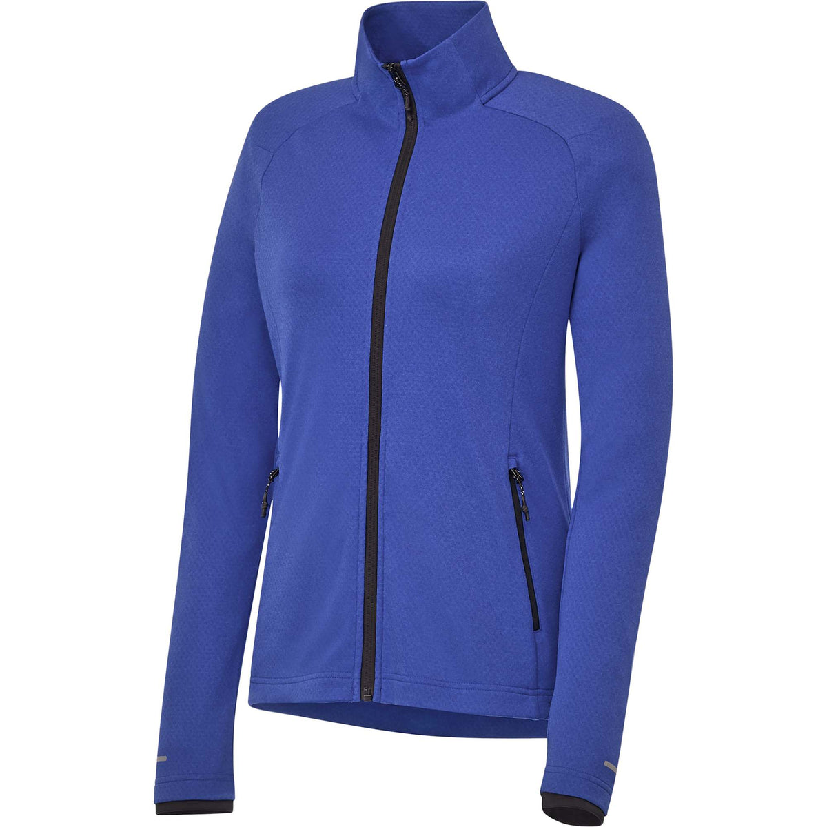 Asgard Eco Knit Full Zip Jacket for Women Laser Engraving - New Royal Heather - Right Angle