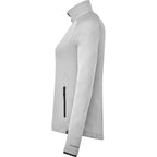 Asgard Eco Knit Full Zip Jacket for Women Laser Engraving - Silver Heather - Left Side
