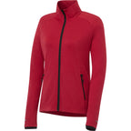 Asgard Eco Knit Full Zip Jacket for Women Laser Engraving - Team Red Heather - Right Angle