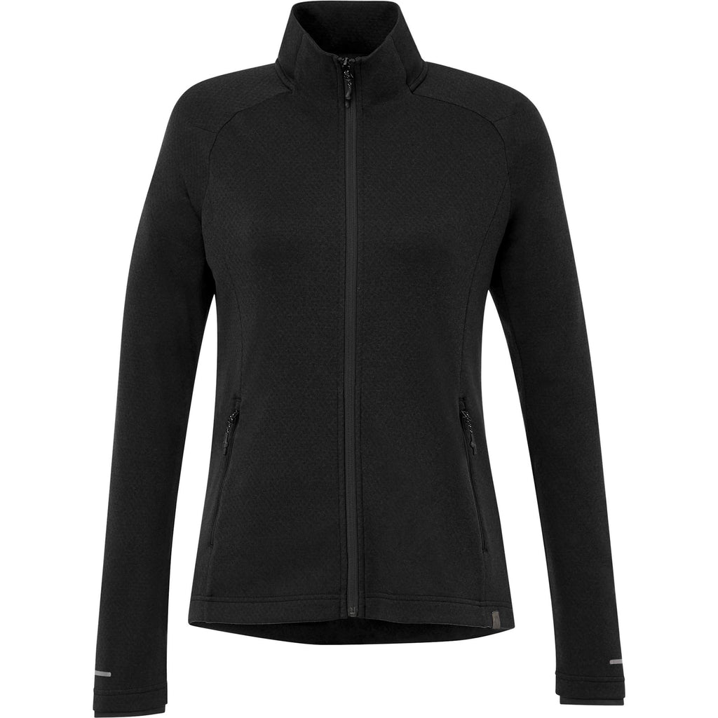 Asgard Eco Knit Full Zip Jacket for Women Transfer - Black - Front