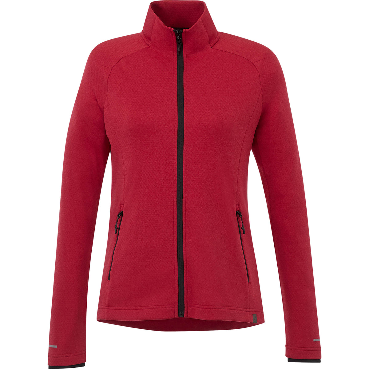 Asgard Eco Knit Full Zip Jacket for Women Transfer - Team Red Heather - Front