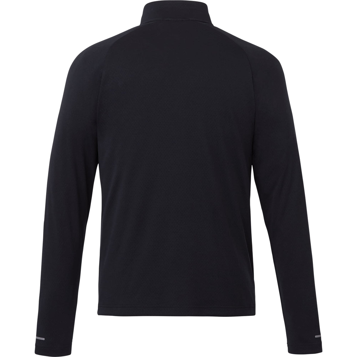 Asgard Eco Knit Quarter Zip for Men Debossing - Black - Back