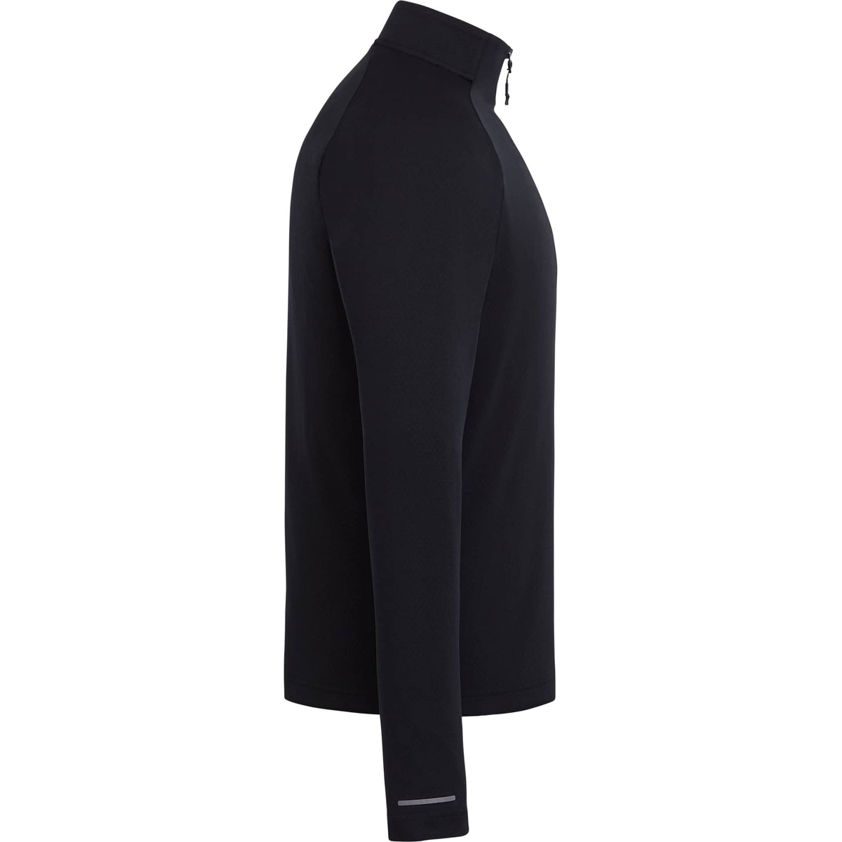 Asgard Eco Knit Quarter Zip for Men Debossing - Black - Right Side