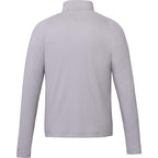 Asgard Eco Knit Quarter Zip for Men Embroidery - Silver Heather - Back
