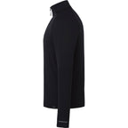 Asgard Eco Knit Quarter Zip for Men Transfer - Black - Left Side
