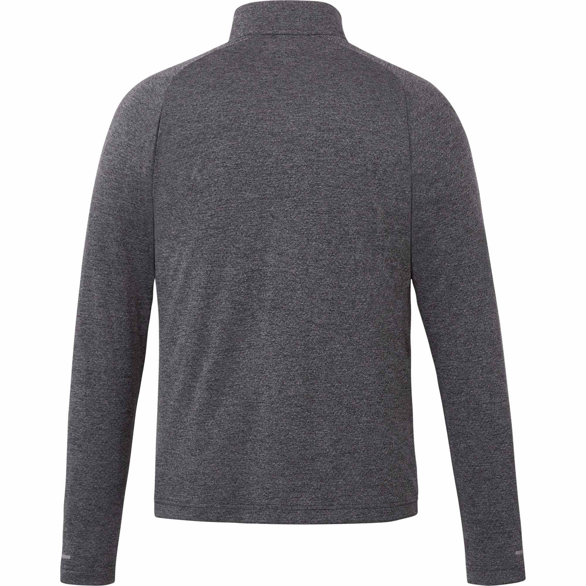 Asgard Eco Knit Quarter Zip for Men Transfer - Heather Dark Charcoal - Back