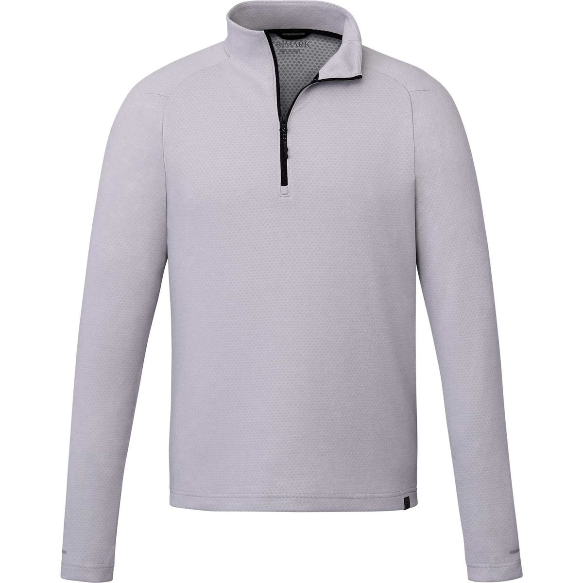 Asgard Eco Knit Quarter Zip for Men Transfer - Silver Heather - Front