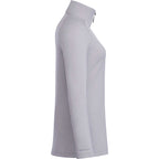Asgard Textured Eco Knit Half Zip for Women Transfer - Silver Heather - Right Side
